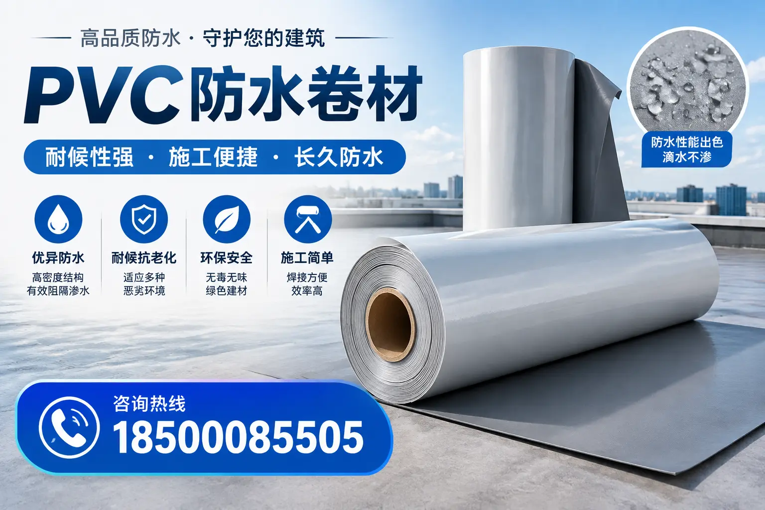pvc防水卷材在濮阳的行业应用前景分析
